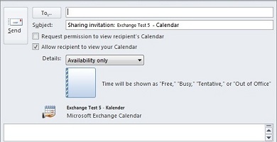 how to share calendar in outlook 2010 with exchange