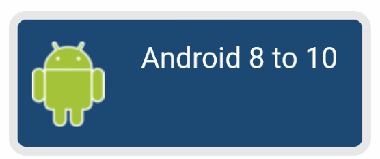 En knapp för nedladdning av eduroam för Android 8-10.
