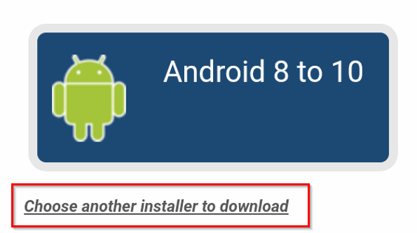 En länk för att installera eduroam för en annan version av Android.