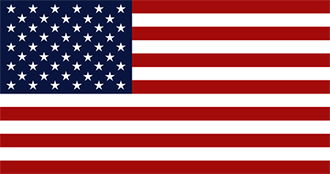 Stiliserad bild på USAs flagga