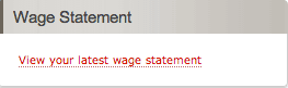 Screenshot: Tool for wage statement
