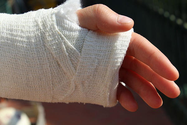 Bandagerad hand