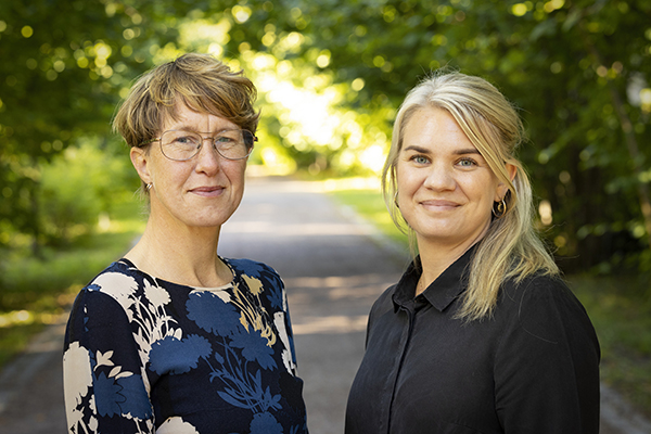 Charlotte Hertzberg och Karolin Eriksson